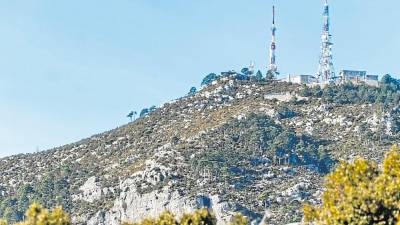 Antenas del Mont Caro. Foto: Santi García