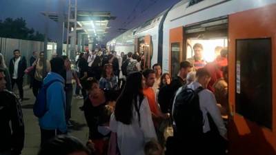 La estación de Cunit a primera hora de la mañana.