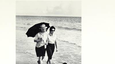 1970. Pau Casals i Marta Montañez, a San Juan de Puerto Rico. Foto: Fundació Pau Casals. Fons Pau Casals (ANC)