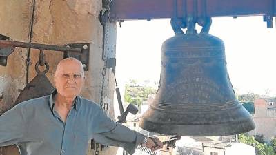 Celestino fa 60 anys que fa de campaner a la Fatarella. foto: Maria Jesús Ardèvol