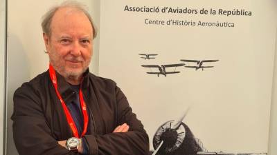 Antonio Vilella, president de l’Associació d’Aviadors de la República. foto: cedida