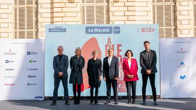 Acte de presentació de la Marató de TV d’aquest 2024. Foto: Cedida