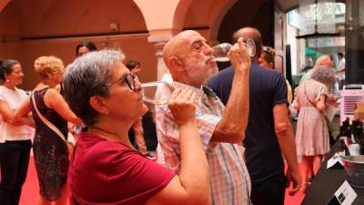 La primera edició del Mercat de vins i caves de l’Alt Camp es va celebrar al Pati de Sant Roc. Foto: Roser Urgell