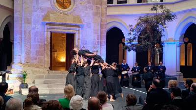 Imagen de la exhibición de baile de este domingo en el Seminari. Foto: Cedida