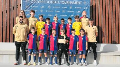 El equipo U11 del Barça es uno de los participantes en esta primera edición. Foto: Cedida