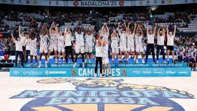 El Real Madrid fue el último vencedor de la Minicopa Endesa. Foto: Real Madrid