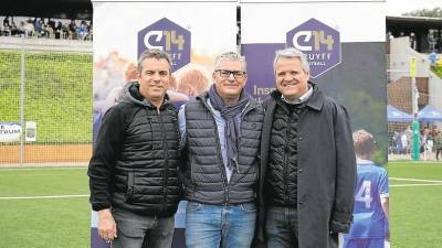 Albert Viñas (Mare Nostrum Cup), Miguel Vílchez (OnSports Consulting) y Albert Capellas (Cruyff Football). Foto: Cedida