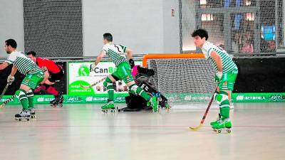 Partido entre Calafell e Igualada de Ok Liga disputado la temporada pasada. Foto: DT