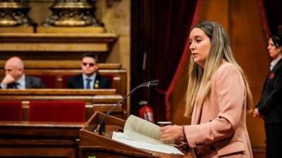 La diputada de ERC Anna Balsera, en el Parlament. Foto: Parlament