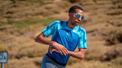 El reusense, cronometrándose en un entrenamiento. FOTO: Cedida