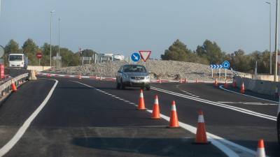 Carretera N-340 a su paso por el término de L’Ametlla. Foto: Joan Revillas/DT