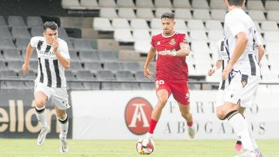 Alex Tirlea podría ser una de las salidas del Nàstic en el mercado invernal. Foto: Nàstic