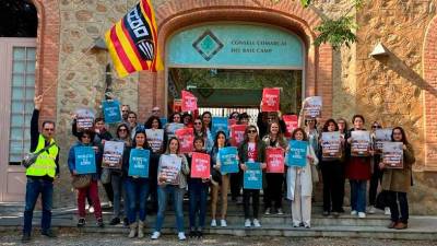 Una protesta dels treballadors produïda l’any passat. Foto: cedida