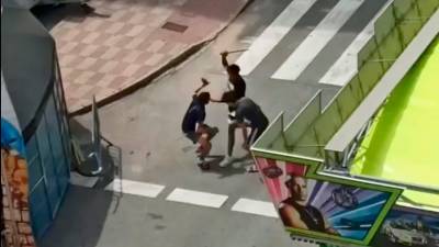 Agresión con machete el pasado día 25 en una calle de Sant Pere i Sant Pau. Foto: DT