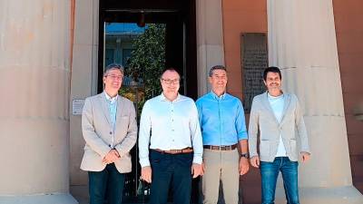 Los alcaldes de El Vendrell, Vilafranca, Igualada y Vilanova.