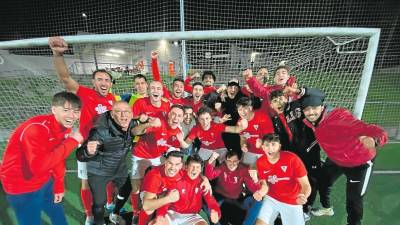 Los jugadores del Atlètic Roda quieren celebrar hoy una nueva gesta. Foto; CCedida