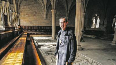 El abad de Poblet, Rafel Barruè. Foto: Pere Ferré