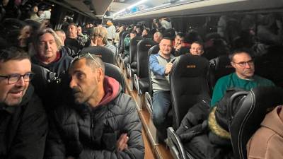 Imagen de los pescadores a su salida de Tarragona. Foto: C. Pomerol