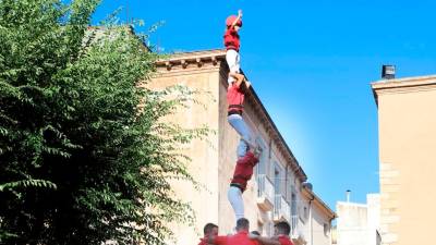 El 4d8a que va descarregar la Joves de Valls aquest cap de setmana a la Diada de Montblanc. Foto: cedida