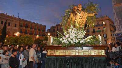 Imagen de archivo del paso ‘El petó de Judes’, cuya bendición llega este 2022 a los 60 años. foto: a. gonzález