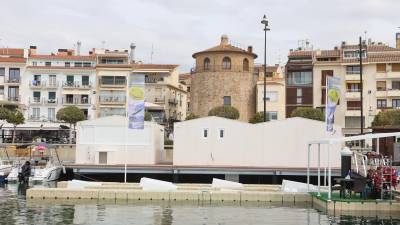 Las nuevas edificaciones impiden ahora la visión de la base de la torre del Port. FOTO: Alba Mariné