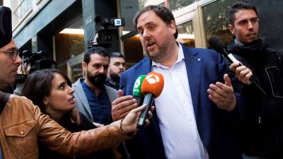 El exvicepresidente del Govern, Oriol Junqueras