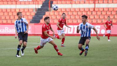 El Nàstic en el partido de pretemporada frente al Espanyol B. Foto: Alba Mariné