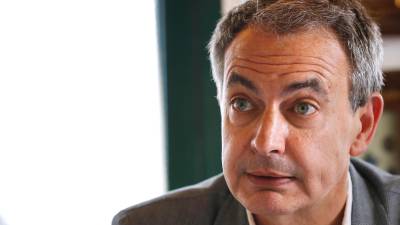 José Luis Rodríguez Zapatero estuvo ayer en Tarragona. PERE FERRÉ