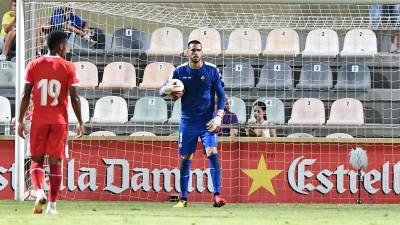 Pol Freixanet en un partido de pretemporada. Foto: CF Reus