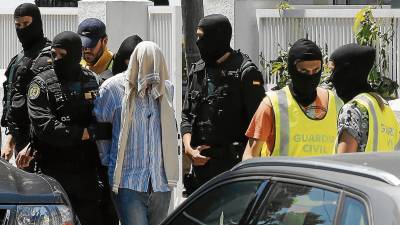 Golpe a la mafia rusa en la Costa Daurada, en junio de 2016. Foto: pere ferré