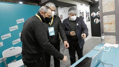 Eusebi Campdepadrós, Jordi Sendra y Albert Batet, en una imagen de archivo. Foto: Pere Ferré