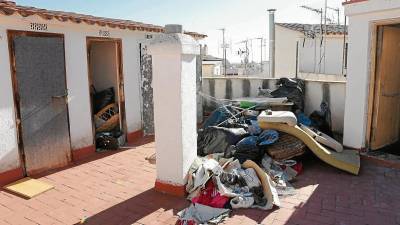 La azotea del edificio okupado. FOTO: DT