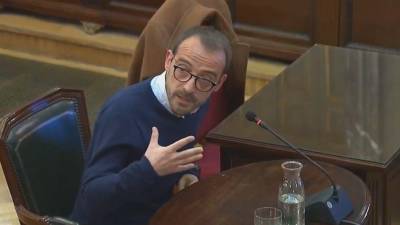 Jaume Mestre, durante su declaración en el juicio del Procés celebrado en el Tribunal Supremo. Foto: DT