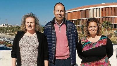 Sandra Ramos, Berni Álvarez y Cristina Berrio, ayer en su puesta en escena en el Anillo Mediterráneo de Campclar. FOTO: O. Saumell