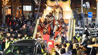 La cabalgata de los Reyes Magos en Reus. Foto: DT