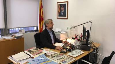 El director general d’Afers Religiosos, Enric Vendrell, esta semana en su despacho. FOTO: CEDIDA