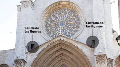 Detalle de la zona donde se colocará el nuevo carillón que se ubicará en la Catedral. FOTO: dt