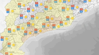 Previsión del Meteocat para esta mañana del sábado. Foto: Meteocat