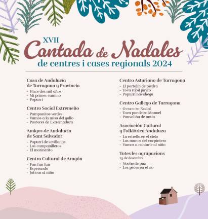 $!La Cantada de Nadales de centros y casas regionales vuelve a Tarragona