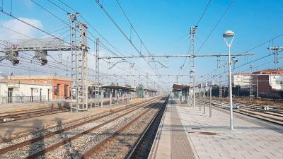 La estación de Sant Vicenç de Calders. Foto: Renfe