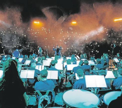 La Banda Unió Musical de Tarragona en una actuación en el Auditori del Camp de Mart. Foto: Marc Colilla