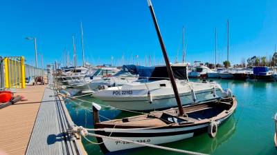 L’embarcació de vela recuperada. Foto: Cedida