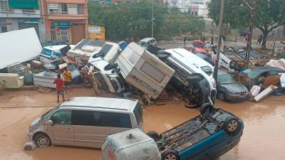 Imágenes de los destrozos causados por la Dana en diferentes puntos de la Comunitat Valenciana. Foto: X