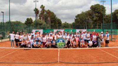Los participantes en el Memoria Gerard Gibert de Tenis Adaptado. Foto: Cedida