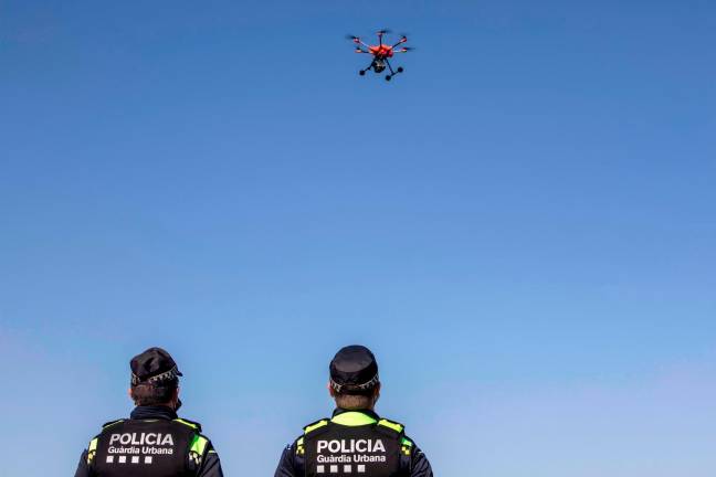 El dron de la Guàrdia Urbana de Tarragona. Foto: cedida