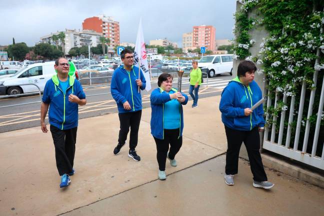 $!La antorcha de los Special Olympics ya recorre Reus