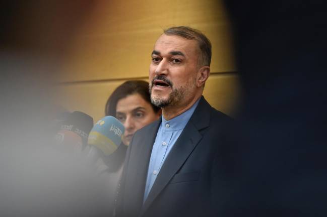 $!El Ministro de Exteriores iraní, Hossein Amir-Abdollahian. Foto: EFE