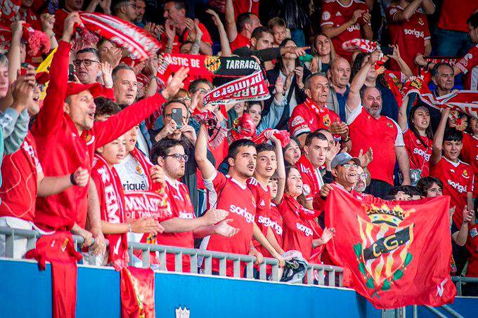 Aficionados del Nàstic, el año pasado en el Johan Cruyff. Foto: Nàstic