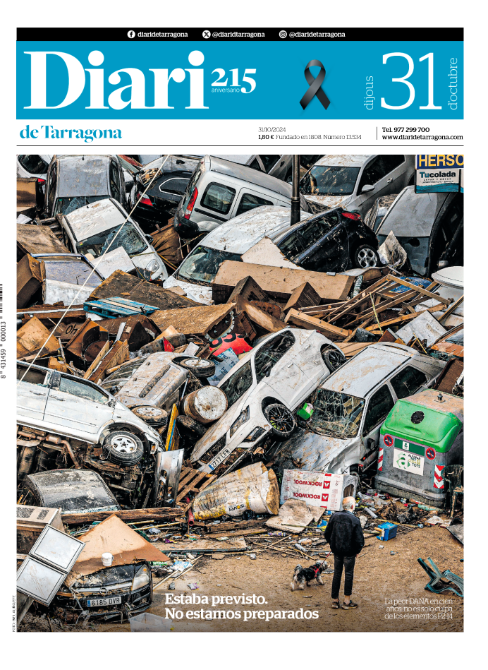 Portada del Diari del jueves 31 de octubre de 2024