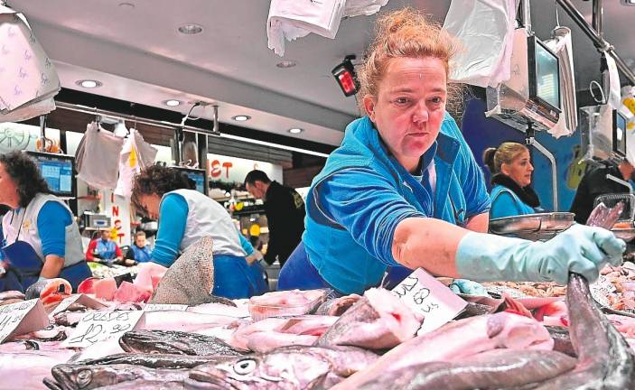 Ayer por la mañana, en el Mercat Central de Tarragona. Foto: Alfredo González